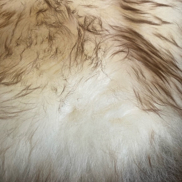 Penny Lane Style Real Suede Shearling Fur Vintage Coat Jacket Fits Women's 6 - Picture 7 of 7